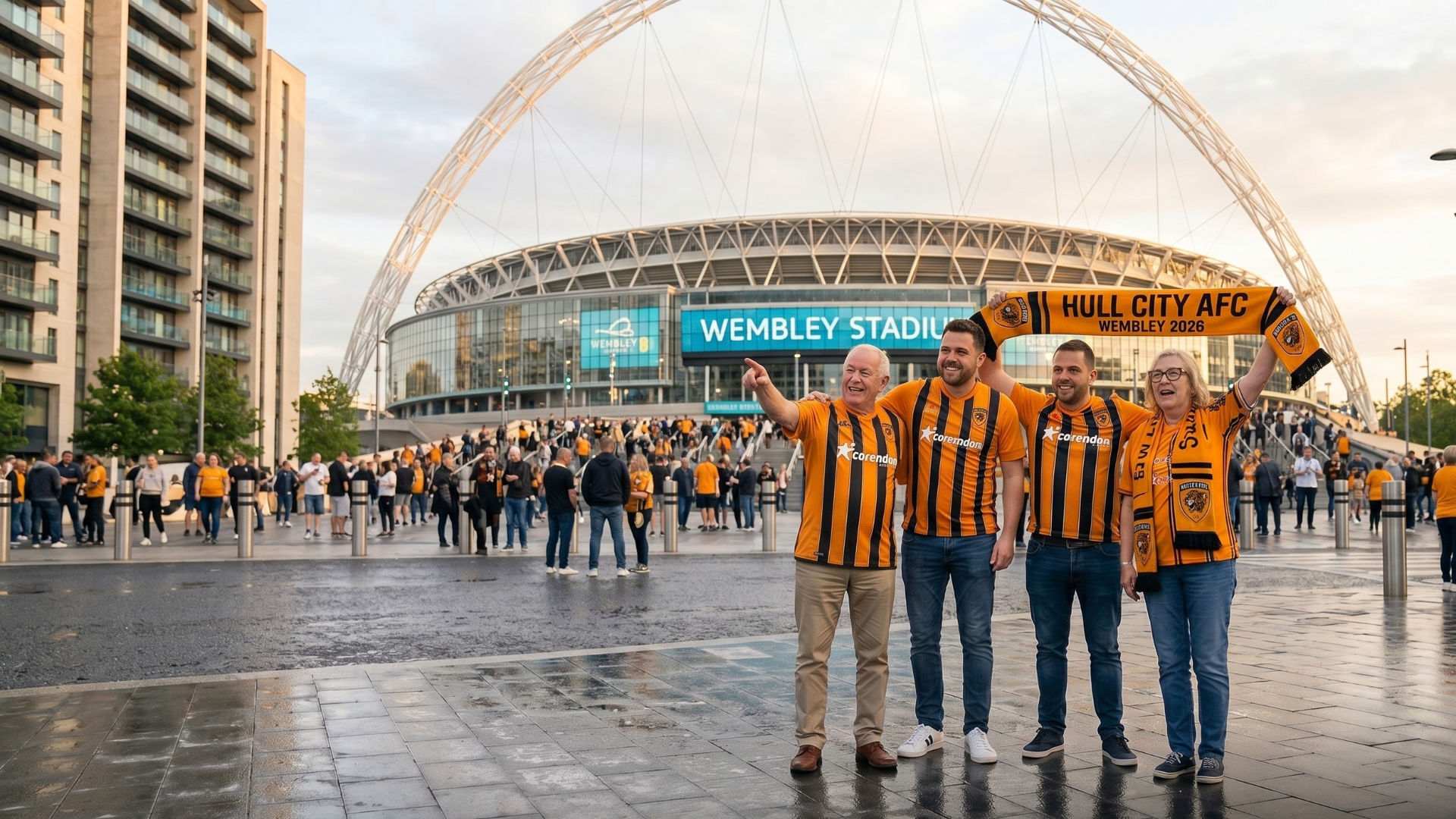 Hull City Wembley with Premier Executive Chauffeur Services